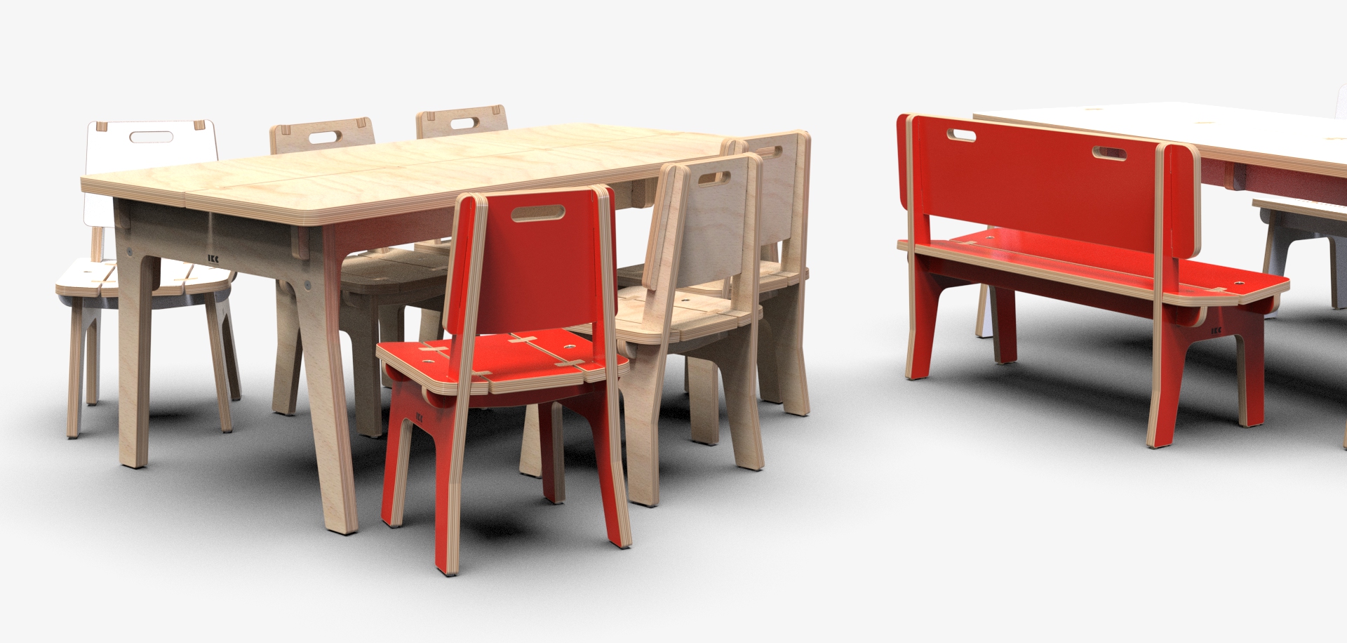 IKC｜子供用家具の椅子とテーブル